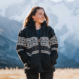 Women's Te Anau NZ Wool Jacket - Charcoal