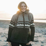 Women's Whale Bay NZ Wool Jacket - Charcoal