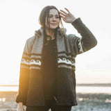 Women's Whale Bay NZ Wool Jacket - Charcoal