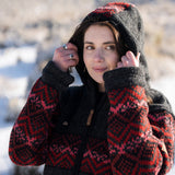 Women's Coronet Peak NZ Wool Jacket - Cherry
