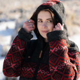 Women's Coronet Peak NZ Wool Jacket - Cherry