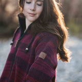 Women's Riverstone NZ Wool Jacket - Cherry