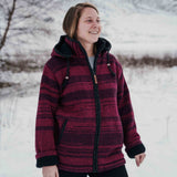 Women's Riverstone NZ Wool Jacket - Cherry