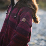 Women's Riverstone NZ Wool Jacket - Cherry