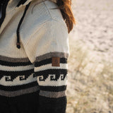 Womens Whale Bay NZ Wool Jacket - Cream Mix