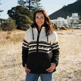 Womens Whale Bay NZ Wool Jacket - Cream Mix