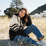 Womens Whale Bay NZ Wool Jacket - Cream Mix