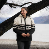 Women's Whale Bay NZ Wool Jacket - Cream Mix