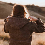 Women's Koru NZ Wool Jacket - Dark Natural Brown