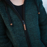 Womens Punakaiki NZ Wool Jacket - Forest