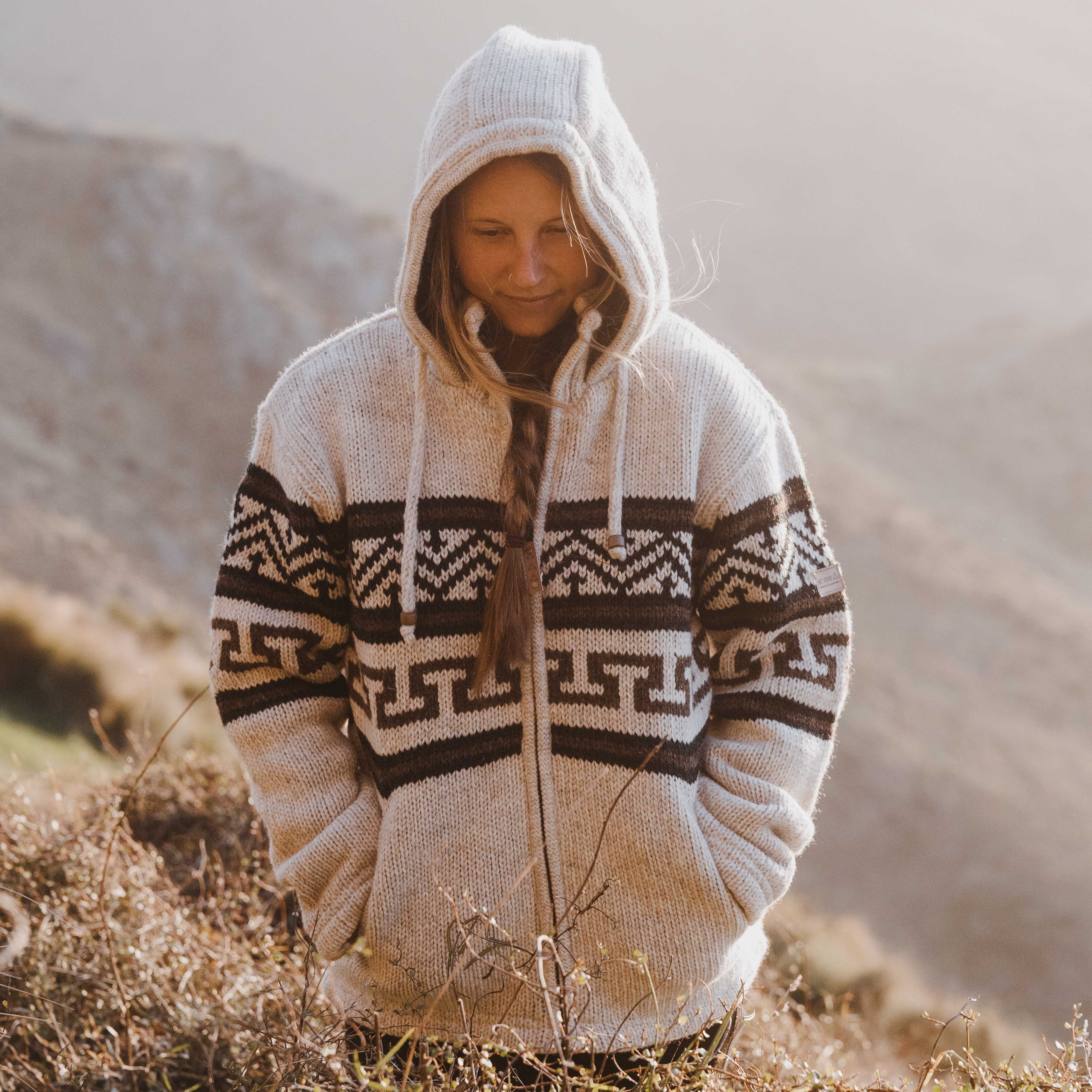 Womens Te Anau NZ Wool Jacket - Oat