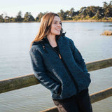 Womens Punakaiki NZ Wool Jacket - Ocean