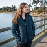 Womens Punakaiki NZ Wool Jacket - Ocean