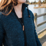 Womens Punakaiki NZ Wool Jacket - Ocean