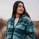 Womens Glacier NZ Wool Jacket - Tasman Teal