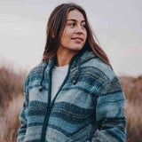 Womens Glacier NZ Wool Jacket - Tasman Teal