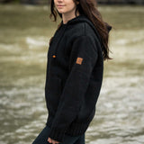 Women's Coastal NZ Wool Jersey - Black