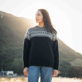 Womens Nordic Lambswool Jersey - Black