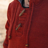 Women's Coastal NZ Wool Jersey - Burnt Orange