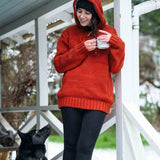 Women's Coastal NZ Wool Jersey - Burnt Orange