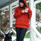 Women's Coastal NZ Wool Jersey - Burnt Orange