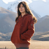 Women's Coastal NZ Wool Jersey - Burnt Orange