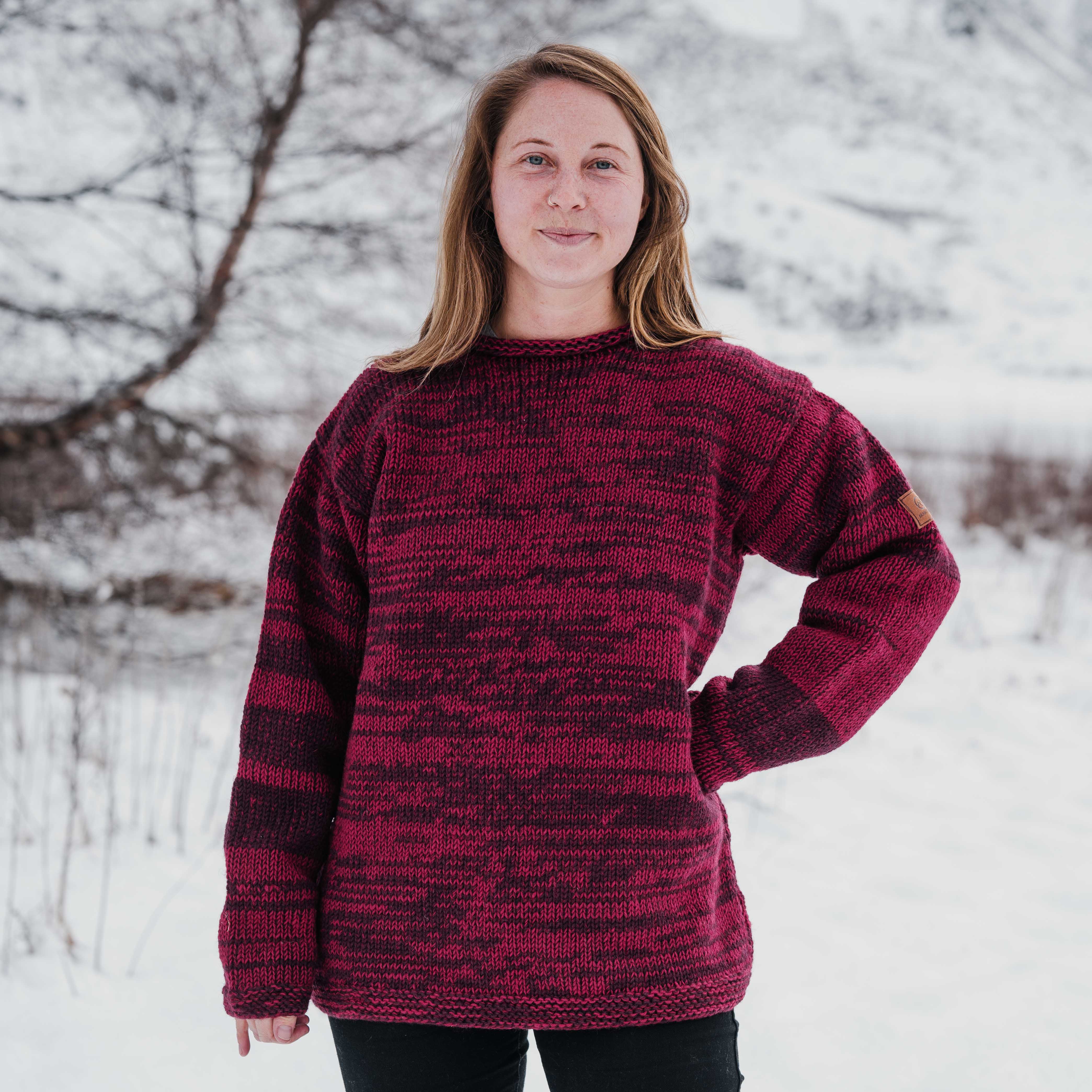 Women's Weekender NZ Wool Jersey - Cherry