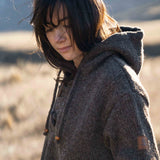 Women's Coastal NZ Wool Jersey - Dark Natural Brown