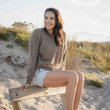 Womens Plateau Yak Wool Jersey - Dark Natural Brown
