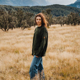 Womens Weekender NZ Wool Jersey - Forest Green