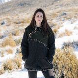 Womens Woodville Stitch NZ Wool Jersey - Forest Green