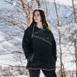 Womens Woodville Stitch NZ Wool Jersey - Forest Green