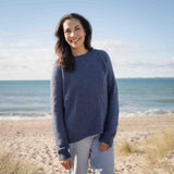 Womens Plateau Yak Wool Jersey - Light Denim