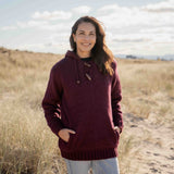 Womens Coastal NZ Wool Jersey - Mulberry