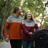 Womens Nordic Australian Lambswool Jersey - Mulberry