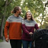 Womens Nordic Australian Lambswool Jersey - Mulberry