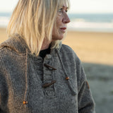 Women's Coastal NZ Wool Jersey - Natural Brown