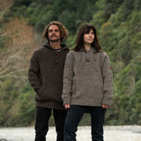 Women's Coastal NZ Wool Jersey - Natural Brown