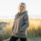 Women's Coastal NZ Wool Jersey - Natural Brown