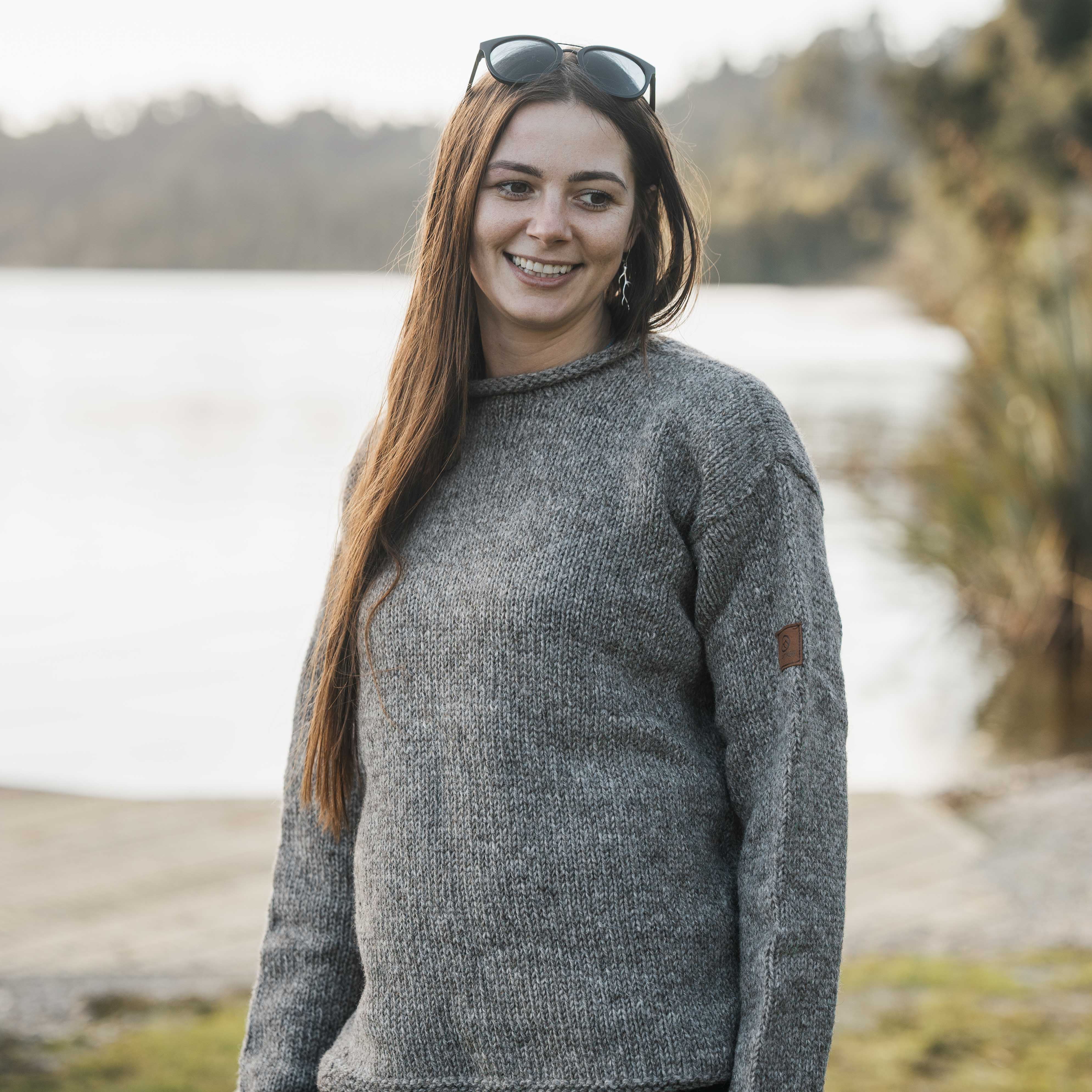 Women's Weekender NZ Wool Jersey - Natural Brown