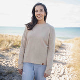 Womens Plateau Yak Wool Jersey - Oatmeal