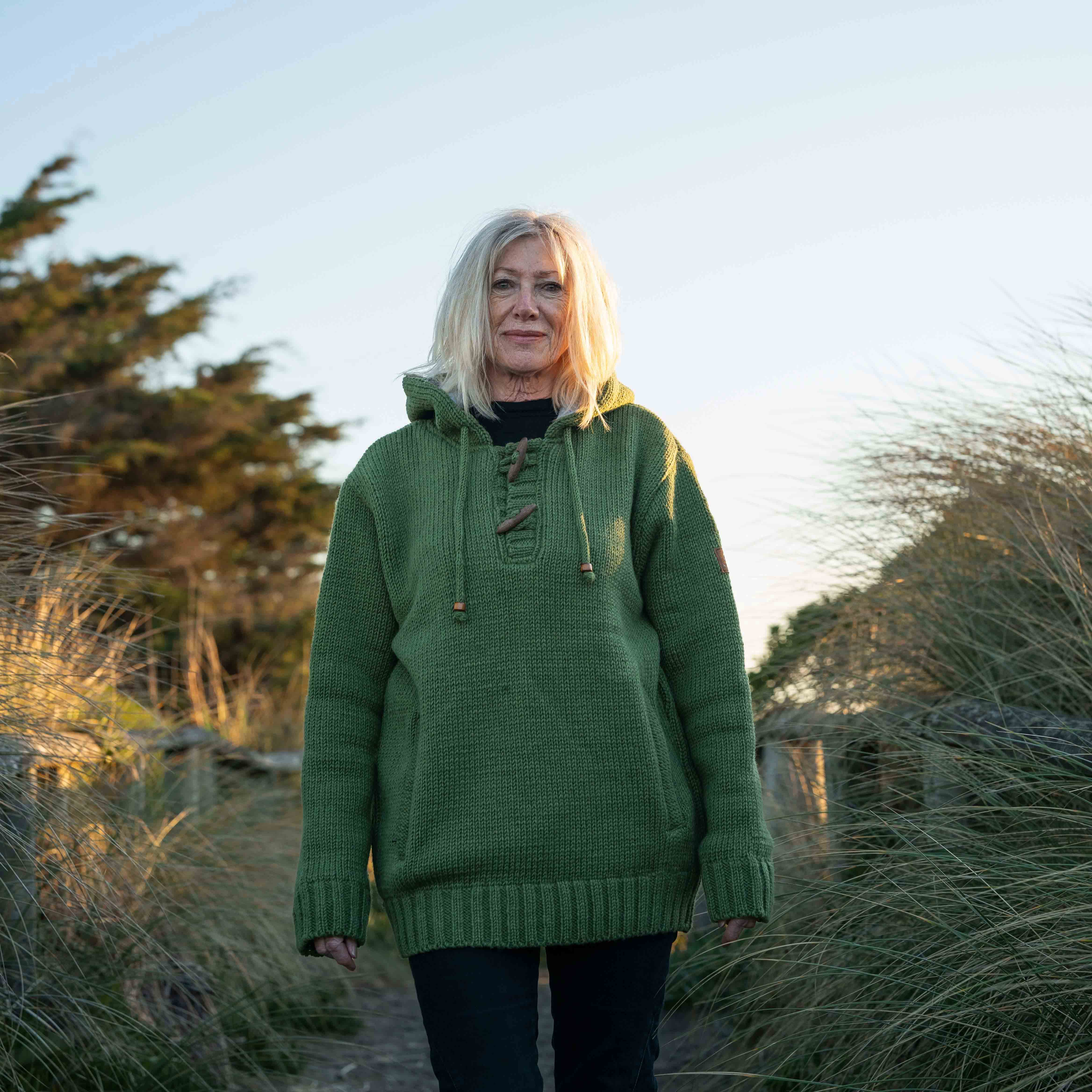 Women's Coastal NZ Wool Jersey - Olive
