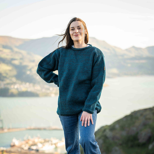 Women's Weekender NZ Wool Jersey - Petrol – Mount Kiwi