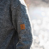 Womens Station Half Zip NZ Wool Jersey -Stone Grey