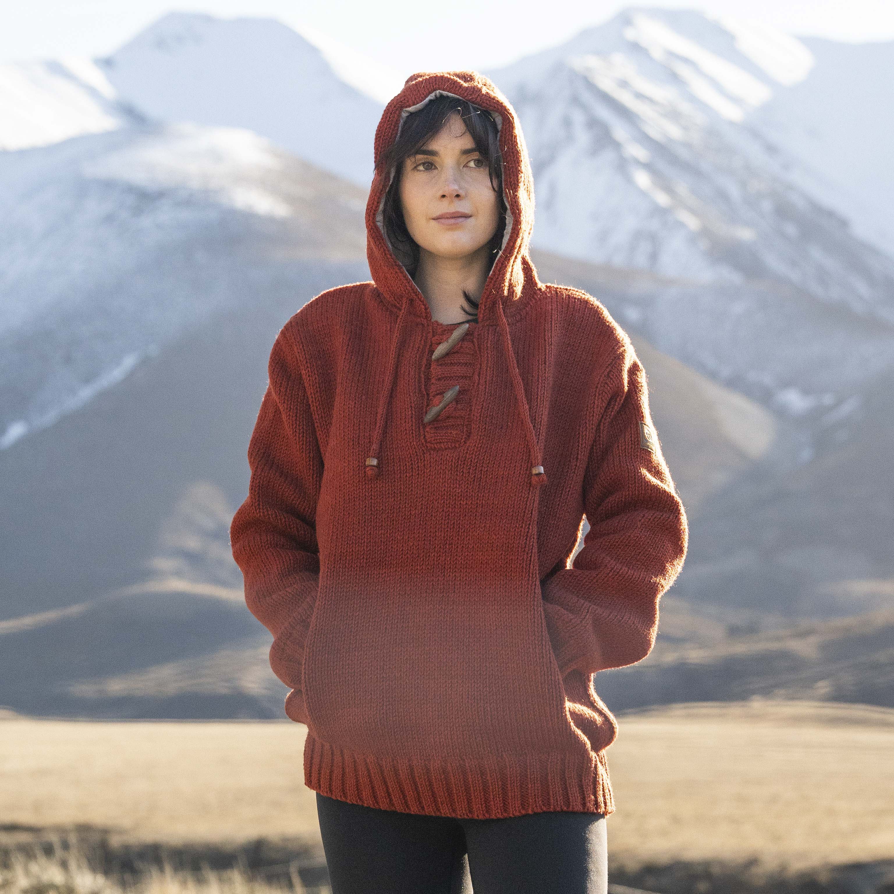 mount kiwi womens wool hoodie