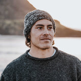 Sherpa Wool Beanie - Black