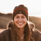 Tongariro Wool Beanie - Charcoal Red