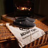 NZ Wool Slippers - Charcoal