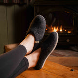 NZ Wool Slippers - Charcoal