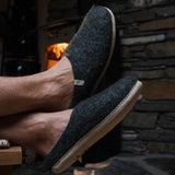 NZ Wool Slippers - Charcoal
